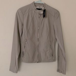 Express cream bomber jacket
